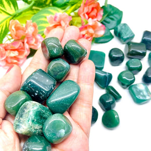 Dark Green Aventurine Tumble (Luck and Good Fortune)