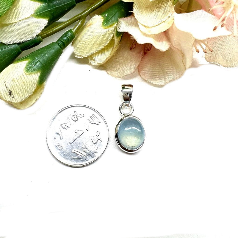 Aquamarine Small Pendant in Silver