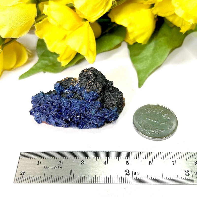 Azurite Mineral Specimen from Morocco (Enhance Psychic Powers)