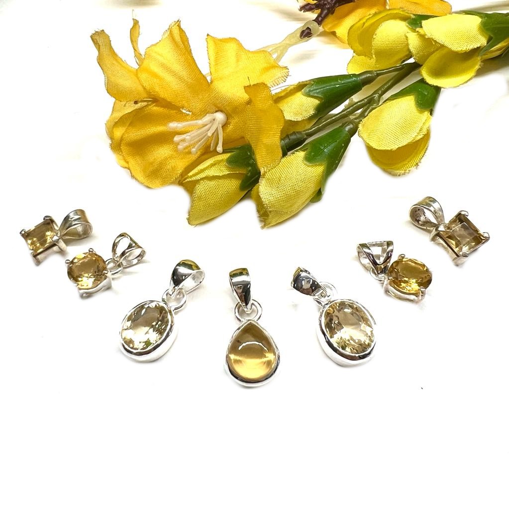 Shop Genuine Citrine Pendant in Silver Online Talk To Crystals
