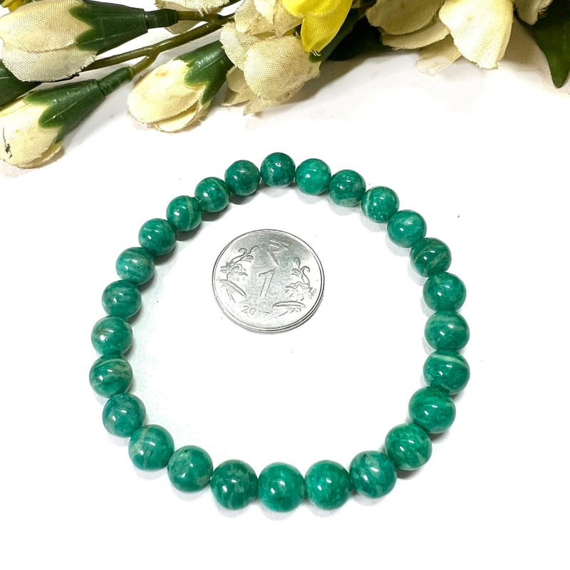 Green Amazonite Bracelet (Success & Balance)