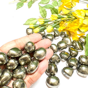 Pyrite Tumbled Stone (Money and Fame)