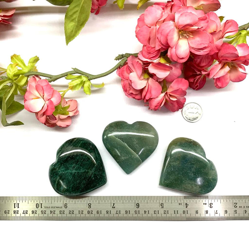 Dark Green Aventurine Heart (New opportunities and Luck)