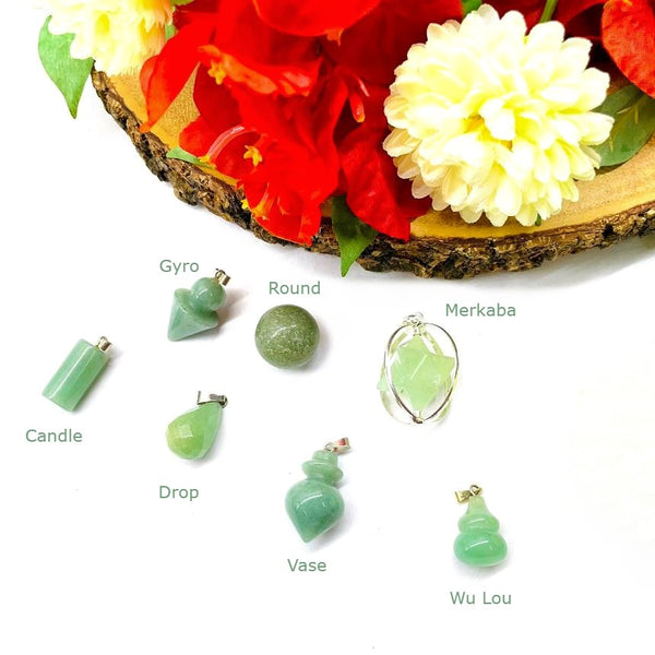 Green Aventurine Pendants - Hestia Collection (Luck & Opportunity)