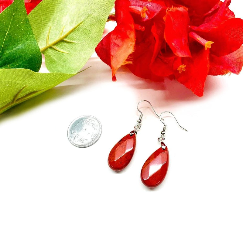 Red Jasper Earrings (Stamina & Stability)