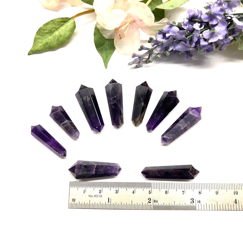 Double Terminated Amethyst Pointers/ Connectors