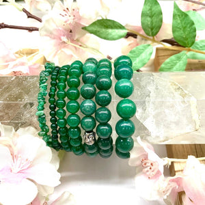 Dark Green Aventurine Bracelet (For Luck and Opportunities)