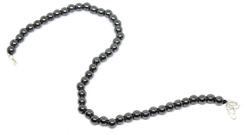 Hematite 6mm Round Bead Anklet