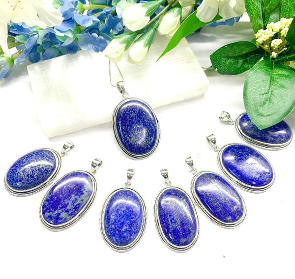 Lapis Lazuli  Premium Collection Pendants in Silver (Communication & Expression)