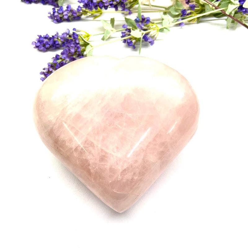 Large Rose Quartz Heart (Attract Love)