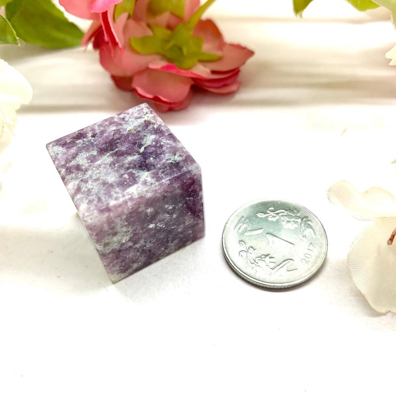 Lepidolite Cube (Divine Connection)