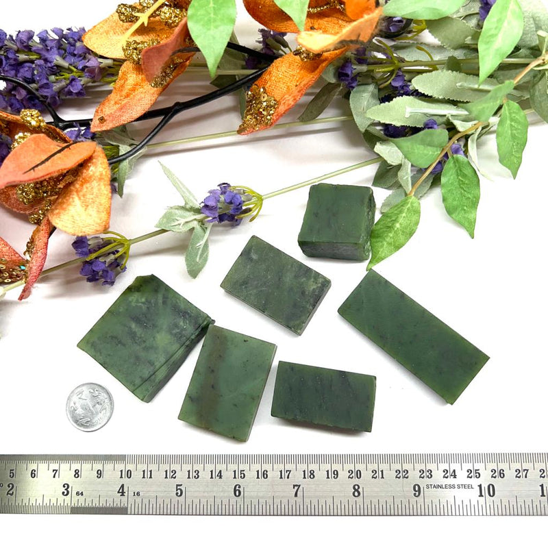 Nephrite Jade Slices (Luck & Abundance) (Russian)