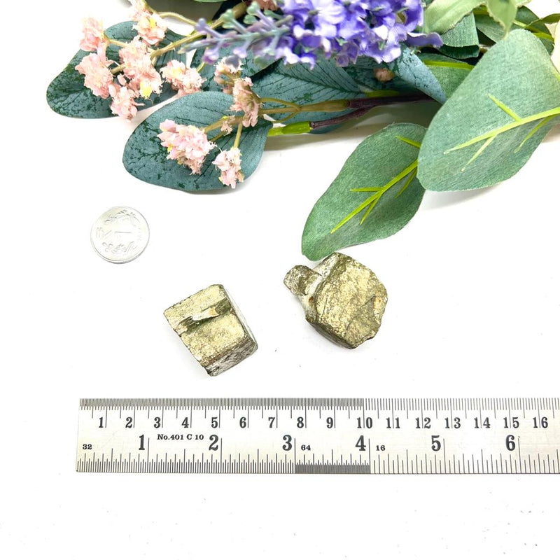 Golden Pyrite Rough Natural Cubes (For Wealth, Money and Fame)