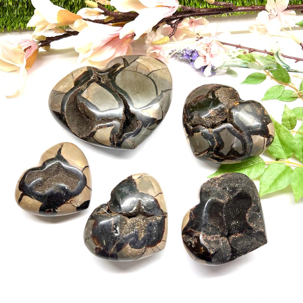 Septarian orders druzy heart