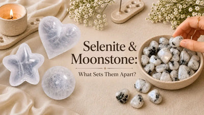 Selenite vs Moonstone: How to Tell Them Apart