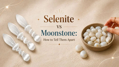Selenite vs Moonstone: How to Tell Them Apart
