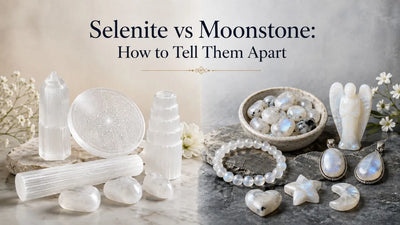 Selenite vs Moonstone: How to Tell Them Apart