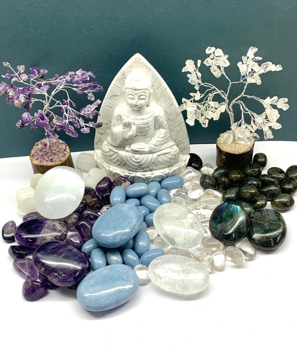 Authentic Crystals for Spirituality and Meditation. Best Crystals for Meditation are Clear Quartz, Amethyst, Selenite, Angelite, Labradorite. Buy genuine crystals online at Talk to Crystals.
