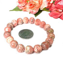 Rhodochrosite AAA Round Bead Bracelet (for Unconditional Self Love)