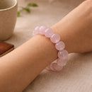 Mozambique Rose Quartz Bracelet Gem Quality (Love & Harmony)