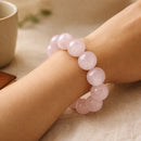 Mozambique Rose Quartz Bracelet Gem Quality (Love & Harmony)