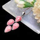 Rhodochrosite Premium Pendants in Silver (Unconditional Love)