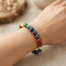 Seven Chakra Stones Bracelet  (Grounding and Balance)