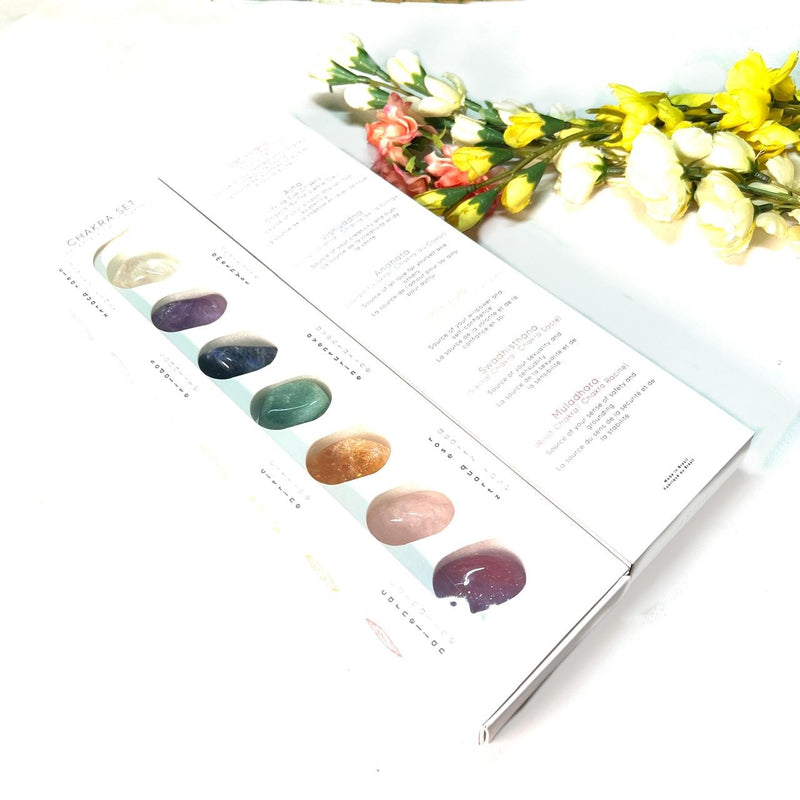 Chakra Set of Seven Tumbled Stones from Brazil (Chakra Balancing)