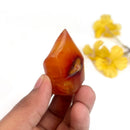 Small Carnelian Twisted Flames (Creativity & Passion)
