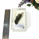 Moldavite Pendant with Silver Hook from Chlum Mines (Czech Republic)