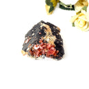 Red Vanadinite on Barite Matrix from Morocco
