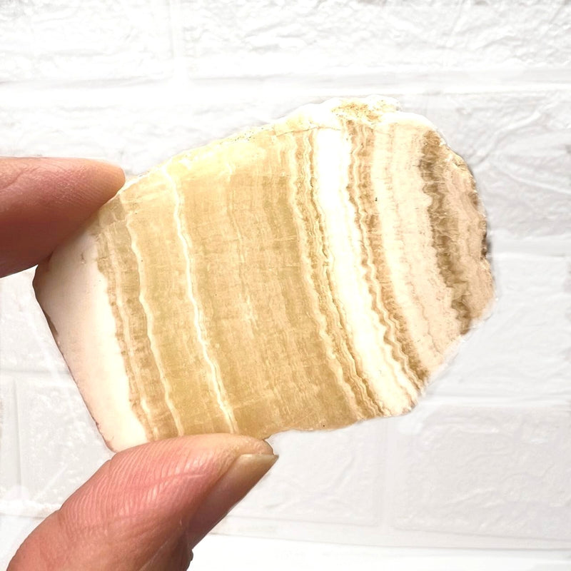Yellow Lace Agate Slice