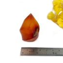 Small Carnelian Twisted Flames (Creativity & Passion)