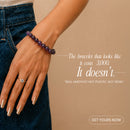 Amethyst Crystal Bracelet — For Calm Mind, Deep Meditation & Intuition