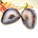Agate Druzy Geode pairs (Balanced Thoughts & Emotions)