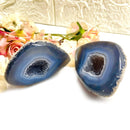 Agate Druzy Geode pairs (Balanced Thoughts & Emotions)