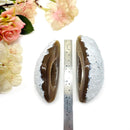 Agate Druzy Geode pairs (Balanced Thoughts & Emotions)