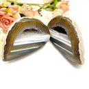 Agate Druzy Geode pairs (Balanced Thoughts & Emotions)