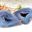 Agate Druzy Geode pairs (Balanced Thoughts & Emotions)