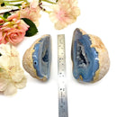 Agate Druzy Geode pairs (Balanced Thoughts & Emotions)