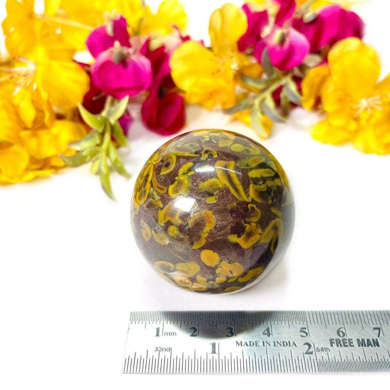 Fruit Jasper/Ajooba Sphere (Courage & Support)