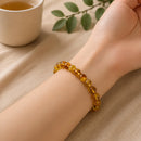 Amber Round Bead Bracelet (Joy and Good Health)