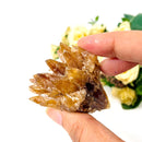 Amber Calcite Clusters (Manifestation & Courage)