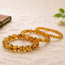Natural Amber bracelet by Talk to Crystals, available in various bead sizes, associated with warmth, vitality, emotional balance, grounding, optimism and a positive outlook