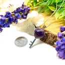 Amethyst Heart Shape Pendants (Calmness)