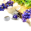 Amethyst Heart Shape Pendants (Calmness)