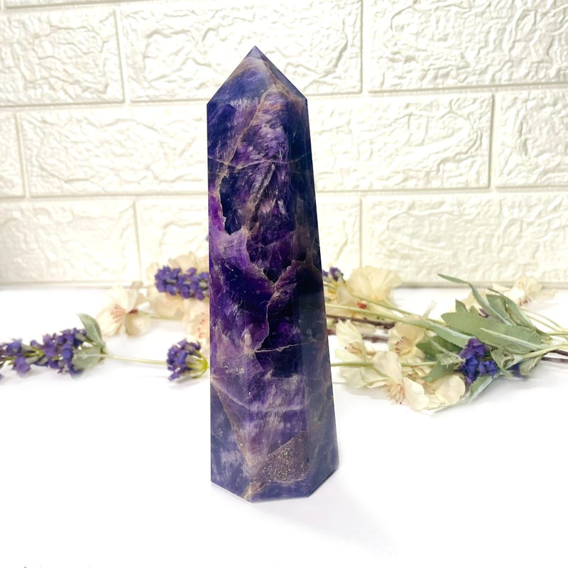 Large Amethyst Tower (Intuition and Meditation)