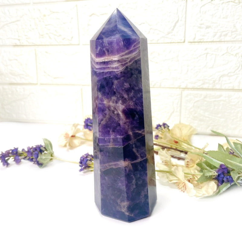 Large Amethyst Tower (Intuition and Meditation)