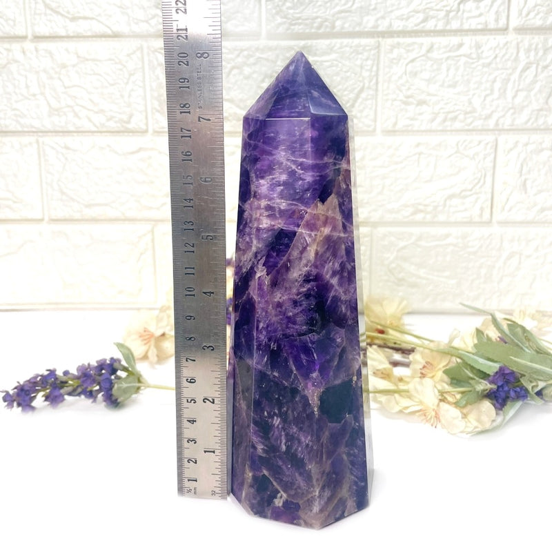 Large Amethyst Tower (Intuition and Meditation)