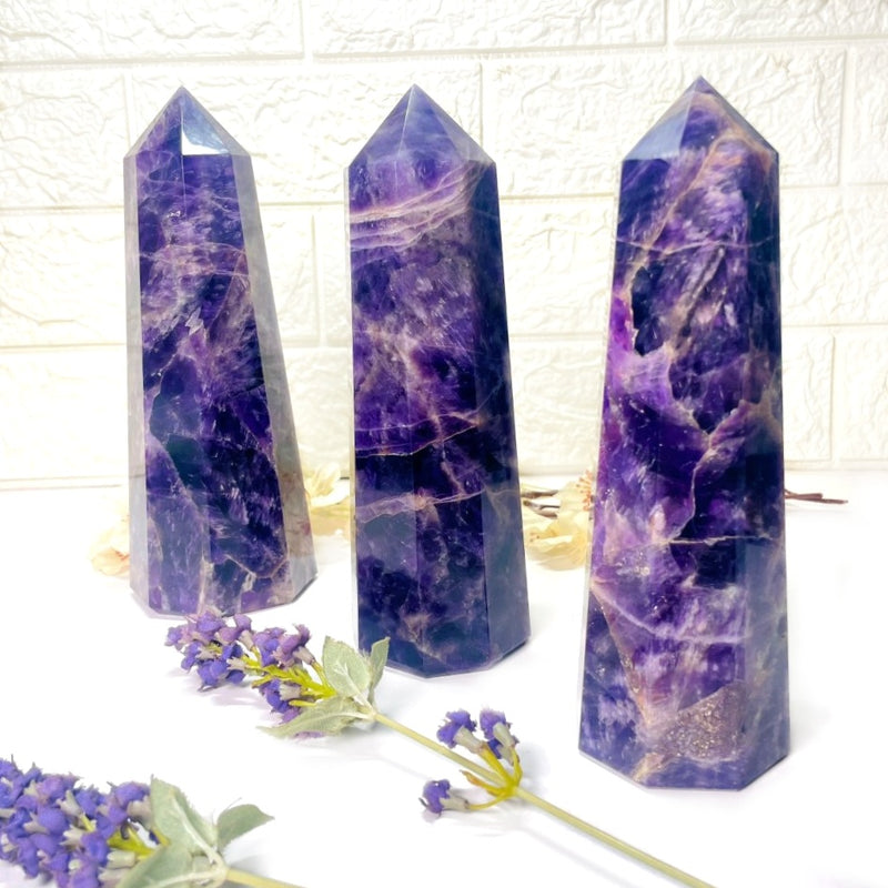 Large Amethyst Tower (Intuition and Meditation)